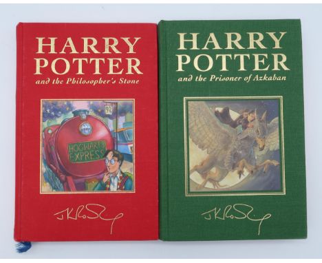Rowling, J.K.  Harry Potter and the Prisoner of Azkaban, first deluxe edition, original green cloth with mounted colour illus