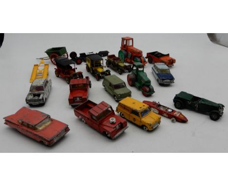 A small collection of play-worn model vehicles largely by Corgi, Dinky, Matchbox&nbsp; Condition Report:Available upon reques