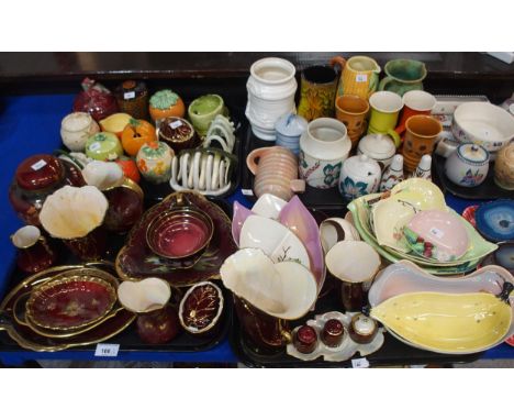A collection of decorative ceramics including Carlton Ware, Radfords, Poole pottery etc Condition Report:No condition report 