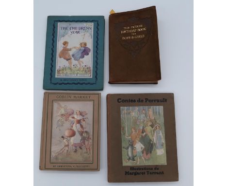 Tarrant, Margaret W. (illus.) Four small volumes illustrated by the artist, comprising The Picture Birthday Book for Boys & G