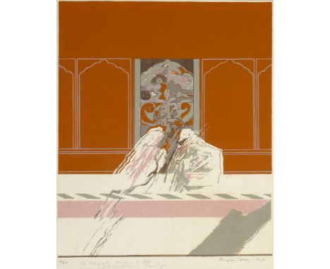 Bryan Organ - Untitled, indistinctly signed and inscribed in pencil, colour lithograph, 57 x 46cms, in frame.