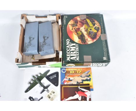 A BOXED MECCANO ARMY MULTIKIT CONSTRUCTION SET, box is warn and is sealed with brown tape, parts loose inside, unsure as to i