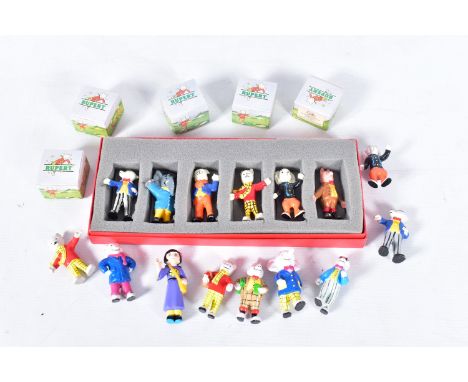 A BOXED SET OF GOOD SOLDIERS CAST LEAD RUPERT THE BEAR AND FRIENDS FIGURES, six figures all in very good condition with only 