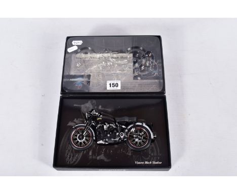 A BOXED PAUL'S MODEL ART MINICHAMPS 1/12 SCALE VINCENT HRD SERIES C BLACK SHADOW, Classic Bike Series No.31, complete and in 