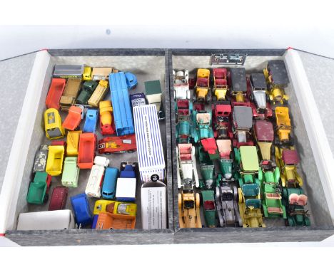 TWO FILES OF PLAY WORN VINTAGE DIE-CAST MATCHBOX, CORGI TOYS ETC, to include a boxed code-2 model limited edition Dinky 'VW K