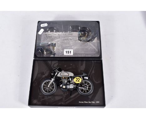 A BOXED PAUL'S MODEL ART MINICHAMPS 1/12 SCALE NORTON MANX RAY PETTY - 1960, Classic Bike Series No.26, complete and in very 