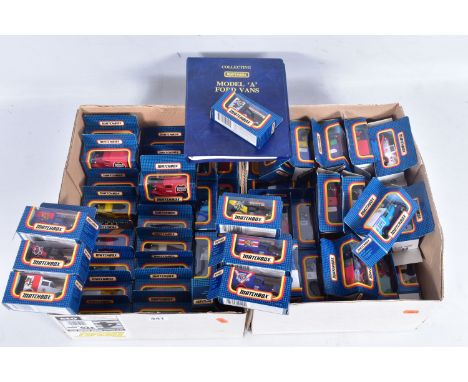 A COLLECTION OF DIE-CAST MATCHBOX MB-38 VEHICLES, seventy in total, all of various different colours and designs, limited edi