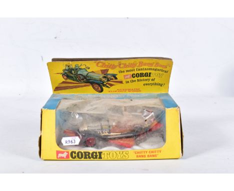 A BOXED CORGI TOYS CHITTY CHITTY BANG BANG CAR, No.266, complete with all four figures, working side wings and removable fron