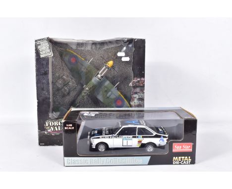 A BOXED SUN STAR CLASSIC RALLY COLLECTIBLES FORD ESCORT Mk.II RS1800, No.4431, T. Makinen/H. Liddon 1975 R.A.C. Lombard Rally