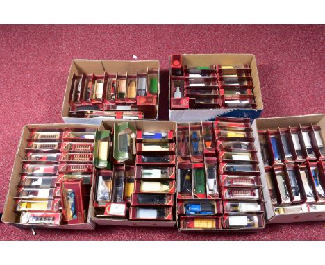 A LARGE QUANTITY OF MATCHBOX MODELS OF YESTERYEAR, all in the  red and burgundy boxes, included are a number of limited editi