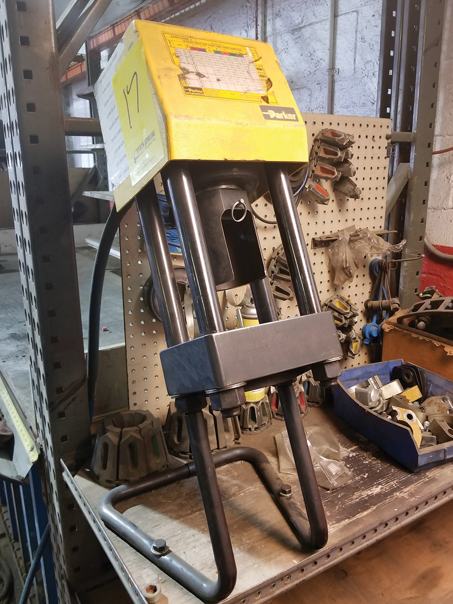 PARKER KARRYCRIMP (2) HYDRAULIC HOSE CRIMPER, HYDRAULIC ENERPAC TURBO