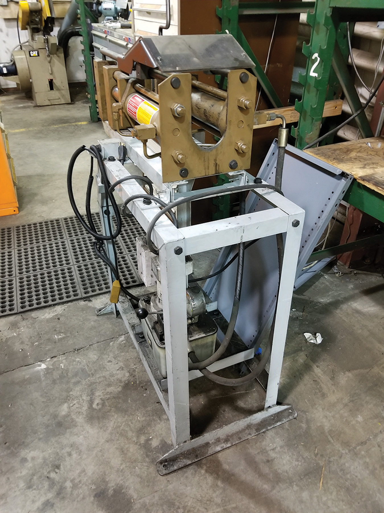 CATERPILLAR 50 TON HYDRAULIC HORIZONTAL HOSE COUPLING PRESS; MODEL 250