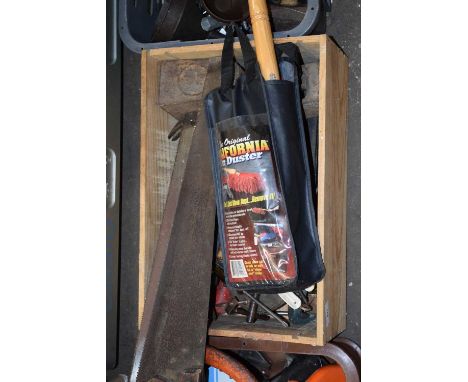 ONE BOX OF MIXED TOOLS