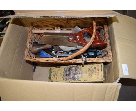 BOX OF VARIOUS TOOLS
