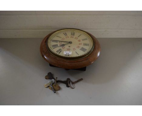 EARLY 20TH CENTURY GARRARD WALL CLOCK, 25CM DIAL