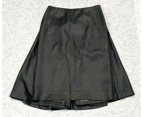 Hermes cashmere black skirt, size 36. Estimate: £100-150