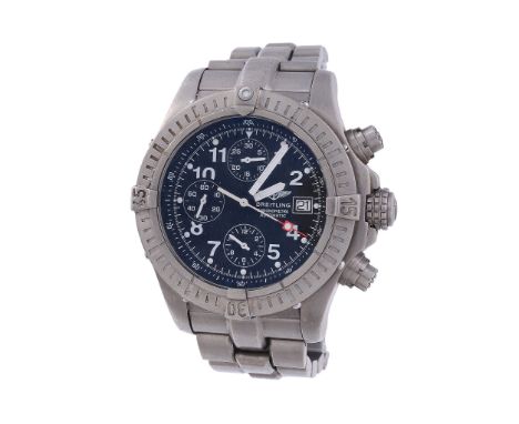 Breitling, Super Avenger, ref. E13360, a stainless steel bracelet wristwatch   Breitling, Super Avenger, ref. E13360, a stain