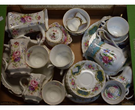 Ceramics - a Royal Albert Berkley tea service comprising six cups and saucers, six side plates, bread and butter plate; three