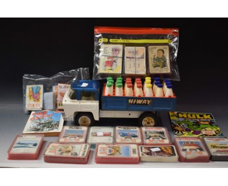 Toys & Juvenalia - Thomas De La Rue Little Jack Horner Snap; vintage Top Trumps, playing cards, comics;  Tri-ang Hi-way Milk 