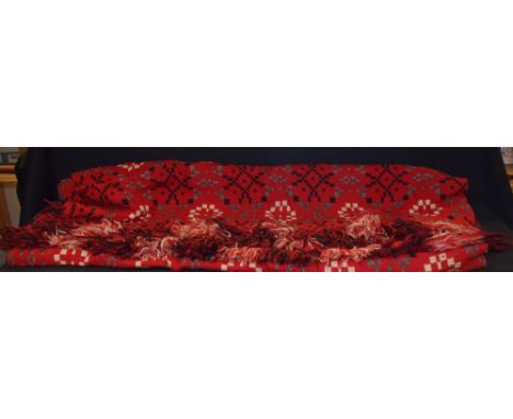 Textiles - a welsh woollen tapestry blanket