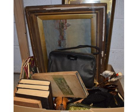 Boxes and Objects - a large pair of Wilkinson tailors scissors; others similar; wooden clothes brushes; a quantity of buttons