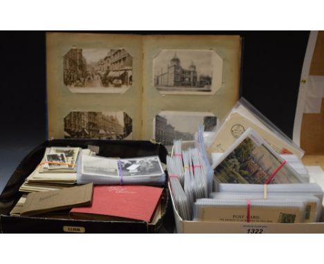 Postcards - Edwardian and later, topographical British, including Derby, comical, Louis Wain, animals, beauties, American, la