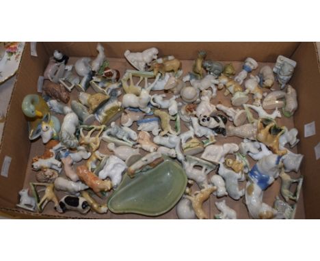 Wade Whimsies - assorted earlier models, Cat Playing the Piano; Dog and Cart; others, wild animals, pets, others similar; qty