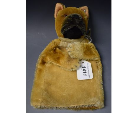 A Steiff bear glove puppet, with glass eyes