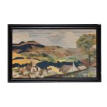 AN EMBROIDERED LANDSCAPE VIEW (19TH CENTURY)
