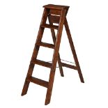 A FLIGHT OF PINE HOUSE-KEEPER'S STEPS, CIRCA 1900