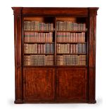 A MAHOGANY LIBRARY BOOKCASE, CIRCA 1835 AND LATER ADAPTED