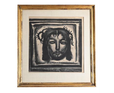 λ  GEORGES ROUAULT (FRENCH 1871-1958) MISERERE XXXIII: ET VERONIQUE AU TENDRE LIN PASSE ENCORE SUR LE CHEMIN.. Etching and aq