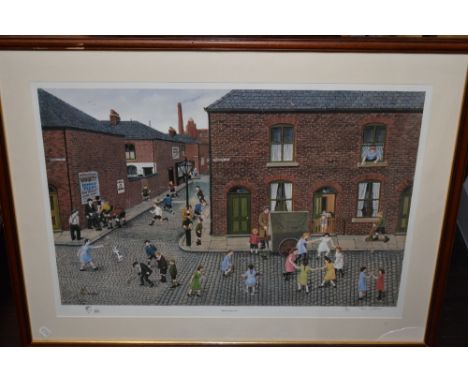 Tom Dodson, (contemporary), after, a Ltd Ed print, When I was Ten, signed, 54 x 77cm, mounted framed as one and glazed, 73 x 