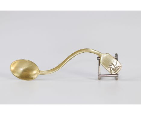 Salvador Dali"Soft Spoon" Circa1967 Brass spoon in soft shape Signed on the front"Dali"Sizes: L=110mmWeight (K): 0,01kgCondit