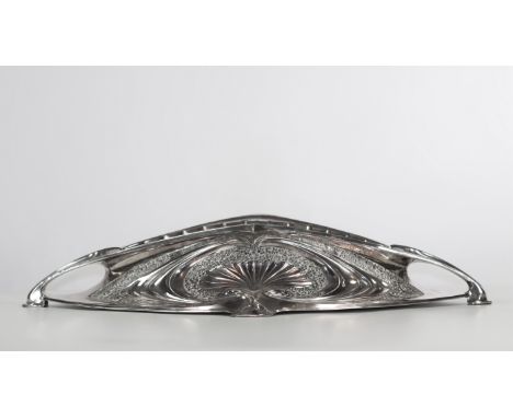 Art Nouveau silver-plated planter, probably WMF, Germany, circa 1900Sizes: H=130mm L=670mmWeight (K): 2,75kgCondition: at fir