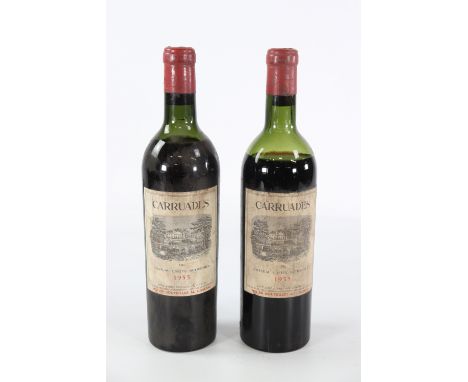 2 Bottles Bordeaux Pauillac Chateau Lafite Rothschild 1er-Grand-Cru Classe Red - 1955Sizes: 75clWeight (K): 2kgCondition: (co