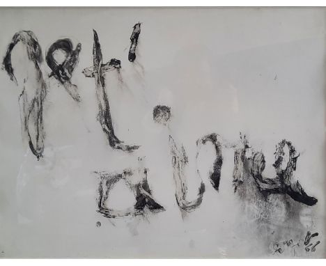 serge Vandercam watercolor"untitled"Sizes: H=795mm L=960mmWeight (K): 7,7kgCondition: at first glance - good condition - no r