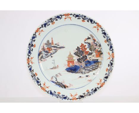 China large dish with 18th Imari decorationRegion: CHINASizes: D=380mmWeight (K): 1,3kgCondition: At first sight - small chip