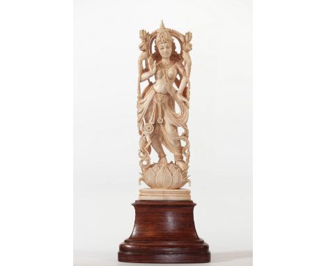 India sculpture of a goddess circa 1900Sizes: H=240mm L=95mmWeight (K): 0,255kgCondition: at first glance - good condition - 