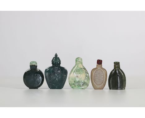 China set of stone snuffboxesRegion: CHINASizes: H= de 60 a 80mmWeight (K): 0,354kgCondition: at first glance - good conditio