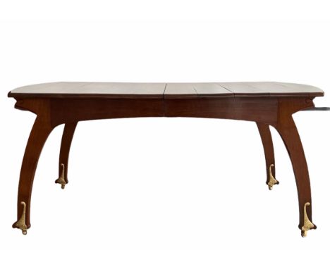 Gustave SERRURIER BOVY (1858-1910) Table and 8 chairsSizes: Table H=755mm L=1680mm l=1100mm Chaises H=1000mm L=480mmWeight (K