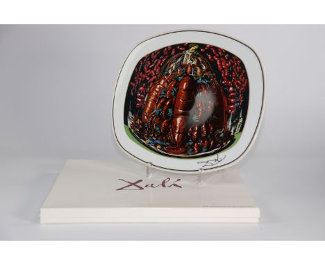 Salvador Dali"The cannibalisms of Autumn" Les Diners de Gala series 1981 Porcelain plate from LimogeSizes: L=315mm l=280mmWei