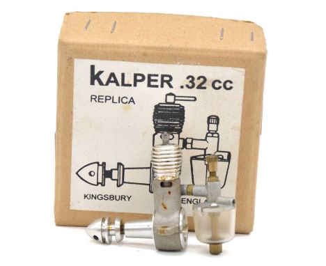 A replica of a Kalper .32cc diesel aero model aircraft engine