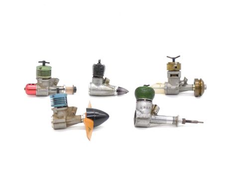 Five diesel aero model aircraft engines, including AMCO, AM, DC and TaifunQty: 5