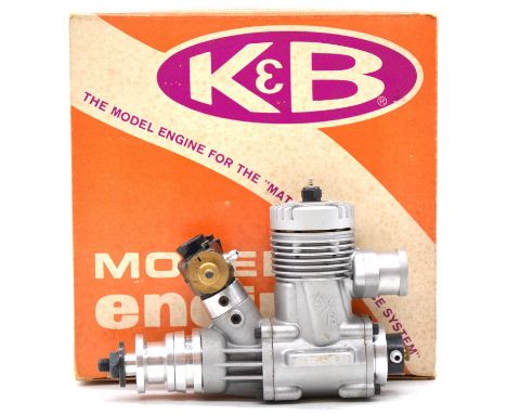 K&amp;B 9100 7.5cc engine, new in box, with Turbax fan unit plus tuned pipe exhaust, both from Jet Hanger Hobbies