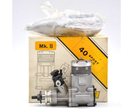 Irvine 40 sport MK II engine with silencer, boxed
