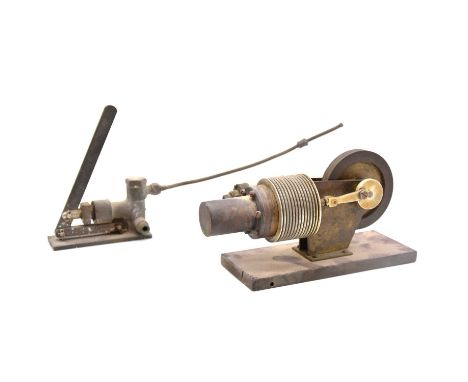 A horizontal sterling cycle stationary engine, length 15cm, Mk I