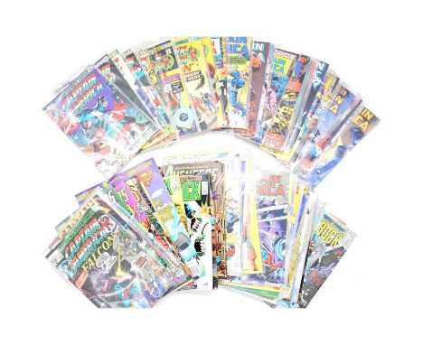 Comics, mostly Bronze and Copper age including Marvel Captain America no.219, first appearance of Marvel Boy; other Captain A