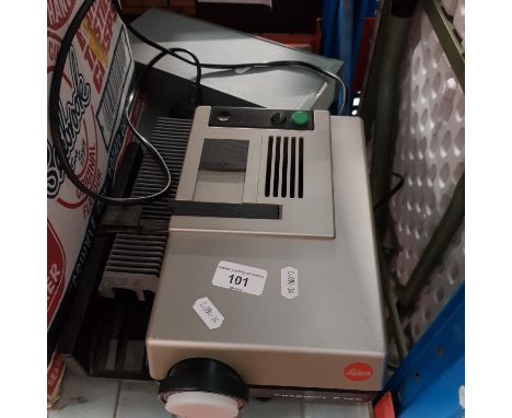 A Leica slide projector. 