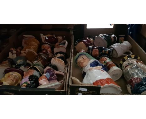 2 boxes of Toby and character jugs including Burlington, Melba, Roy Kirkham, Shorter and Kelsboro